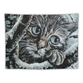 thumbnail image 5 of Orinice Cute Cat Tapestry Wall Hanging Unique Style for Home Wall Decor Art - Living Room Bedroom Apartment Farmhouse Dorm Art Tapestry 40x60inch, 5 of 6