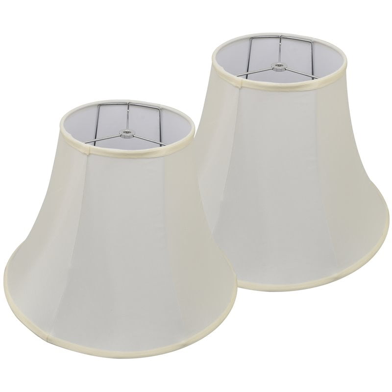 Carro Home 8x16 Bell Spider Fitting Fabric Lamp Shade In Ivory White Set Of 2 Com Carro Home 8x16 Bell Spider Fitting, What Is Spider Lamp Shade Fit