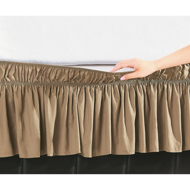Orient Home Collection Easy Wrap Platform Free 16 Inch Drop Bed Skirt Walmart Com Walmart Com