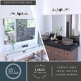 thumbnail image 4 of VAXCEL Bella 4-Light Matte Black Bathroom Vanity Fixture, White Glass Shade, 4 of 12
