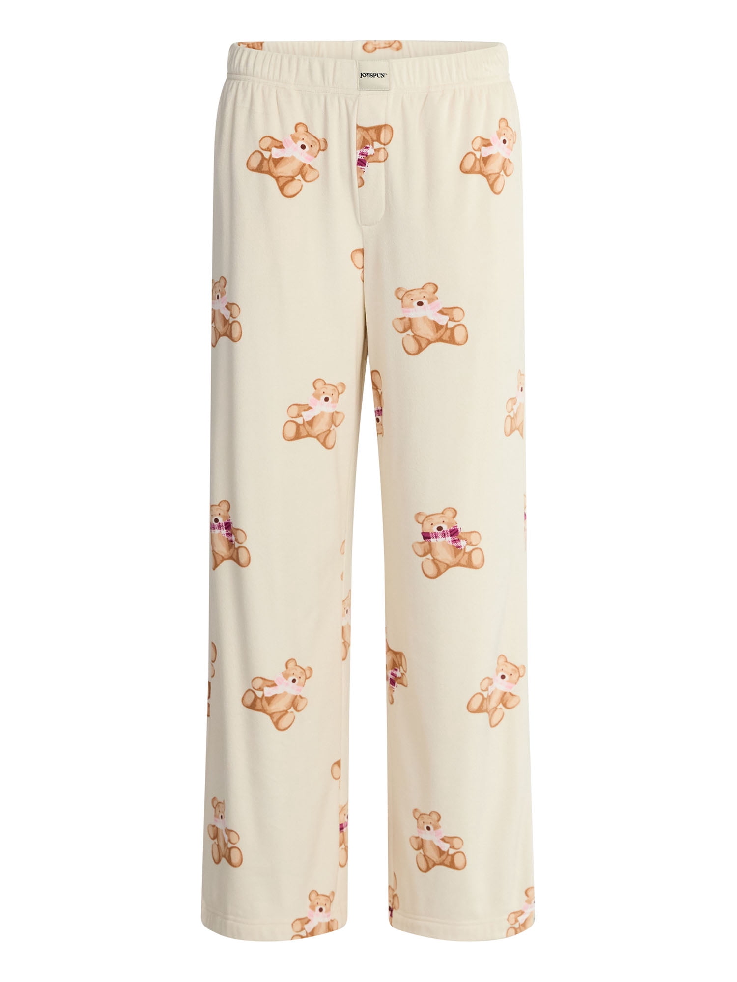 Joyspun Women's Velour Wide-Leg Sleep Pants, Size XS-3X