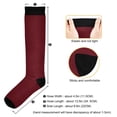 thumbnail image 3 of joogoo Dark Red Socks Women Men Knee High Sock, 3 of 8