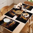 thumbnail image 5 of Placemat Set of 6 Athletes Sport Style Placemats for Dining Table Active Basketball Player Washable Table Mats for Kitchen and Party Decor Indoor & Outdoor Use, 5 of 8