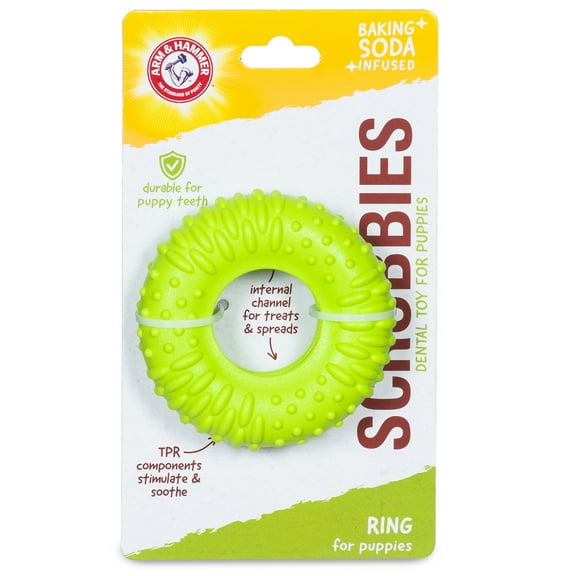 Arm & Hammer: Scrubbies Puppy Chew Ring Dental Chew Toy - SM