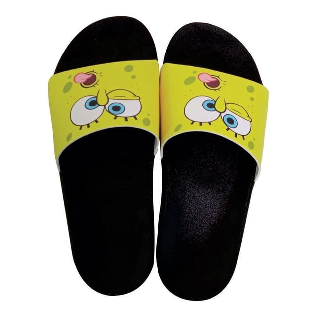 Sandalia Bob Esponja Talla 27 Casual Negro con Amarillo