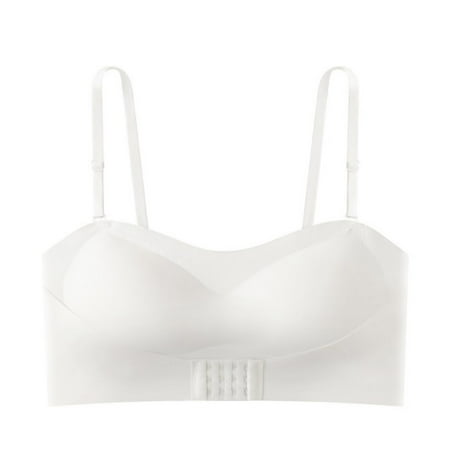 

Strapless Pushup Bras Front Buckle Lift Bra Non-Slip Invisible Front Hook Underwear Bra Comfortable Invisible Bras Push up Bra for Women