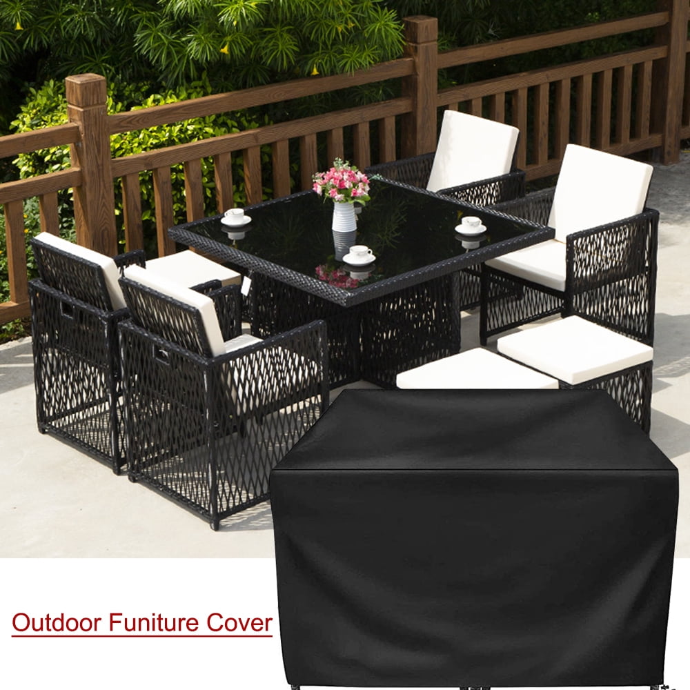 Outdoor Funiture Cover Square Table Chair Cover Waterproof Dustproof UV