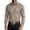 Khaki, variant on Long Sleeve Button Down Shirt for Men Solid Color Snap Button Down Casual Work Shirt with Double Chest Pockets