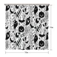 thumbnail image 5 of Halloween Doodle Elements Shower Curtain 72"x72" ,Bathroom Decorative Shower Curtains Set with 12 Hooks,Modern Waterproof Washable Shower Curtain, 5 of 6