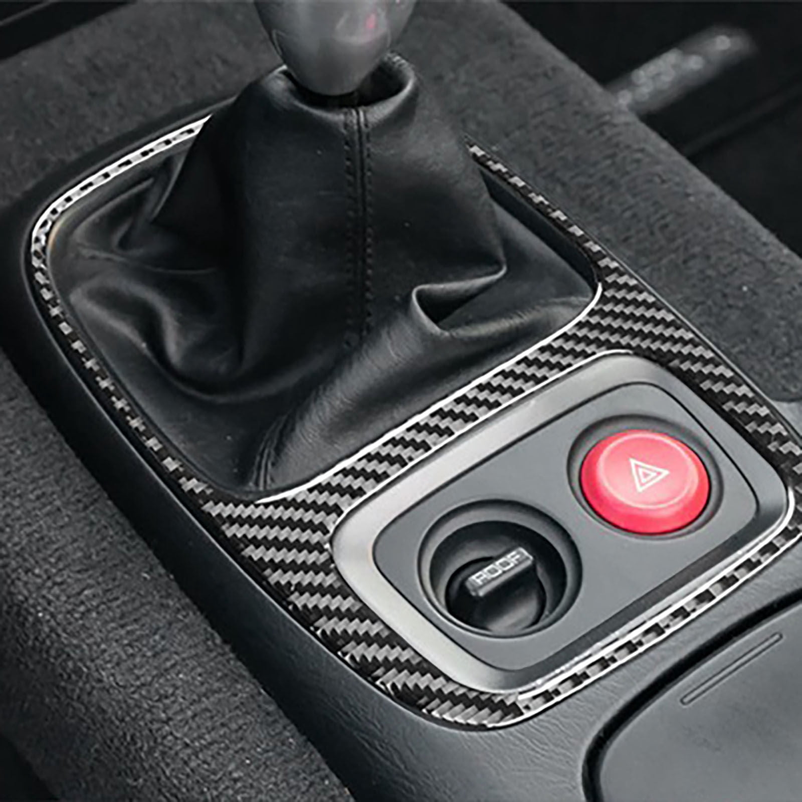 for Honda S2000 2000-2003 Manual Center Console Gear Shift Panel Frame Cover Trim, Easy to Install-A