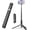 Black Grey, variant on XIHAMA Travel Tripod, Cell Phone Selfie Stick, 60 Inch All-in-1 Stand with Integrated Wireless Remote, Lightweight and Portable, Extendable Tripod for iPhone and Android
