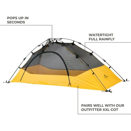 Teton Sports Vista Quick Tent; Dome Camping and Backpacking Tent; Easy Setup; Clip-On Rainfly Included