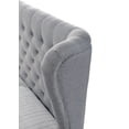 thumbnail image 5 of Manchester King-Size Tufted Wing Upholstered Platform Contemporary Bed in Grey Fabric, 5 of 11