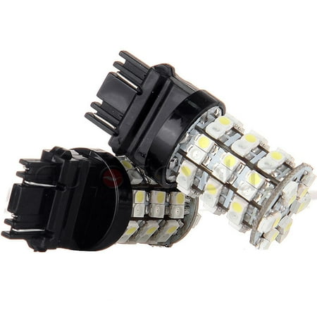 Felji 3157 60 SMD Dual Color Switchback White Amber Turn Signal Led Light Bulbs 3057 2