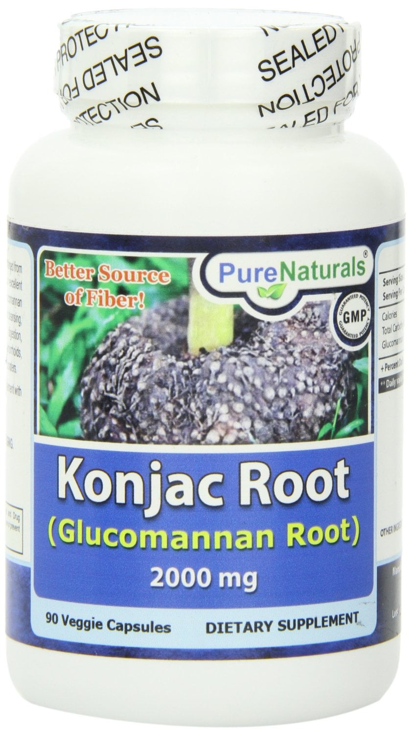 Pure Naturals Konjac Root 2000 Mg 90 VCaps