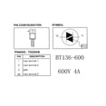 thumbnail image 4 of Transistor BT136 Cola BT136 Triac 600V 4A, 4 of 8
