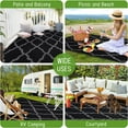 EasyGoing Indoor/Outdoor Area Rugs for Patio 6x9 ft, Reversible