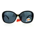 thumbnail image 2 of SA106 Antiglare Polarized Lens Oversize Butterfly Womens Sunglasses Black, 2 of 4
