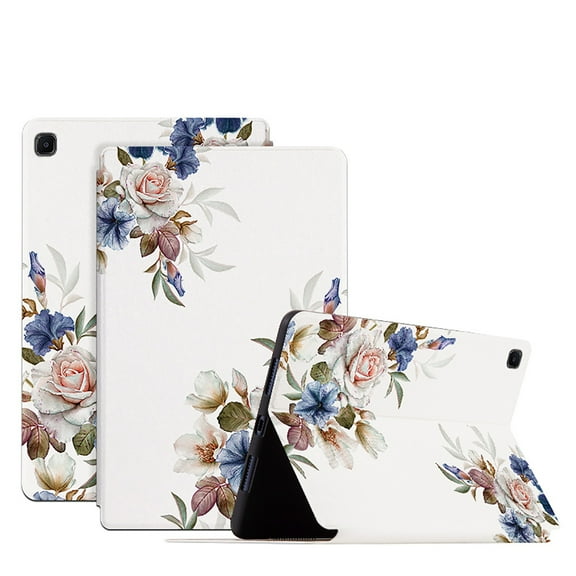 Allytech Slim Case for Samsung Galaxy Tab A8 10.5" 2022 Released Model SM-X200 / X205 /X207 - Folio Multi-angle Stand Shockproof Lightweight Hard Back Shell Protective Cover Case for Girls Women