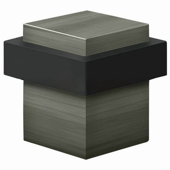 Deltana UFBS138U15A Solid Brass 1 3/8-Inch Square Universal Floor Bumper