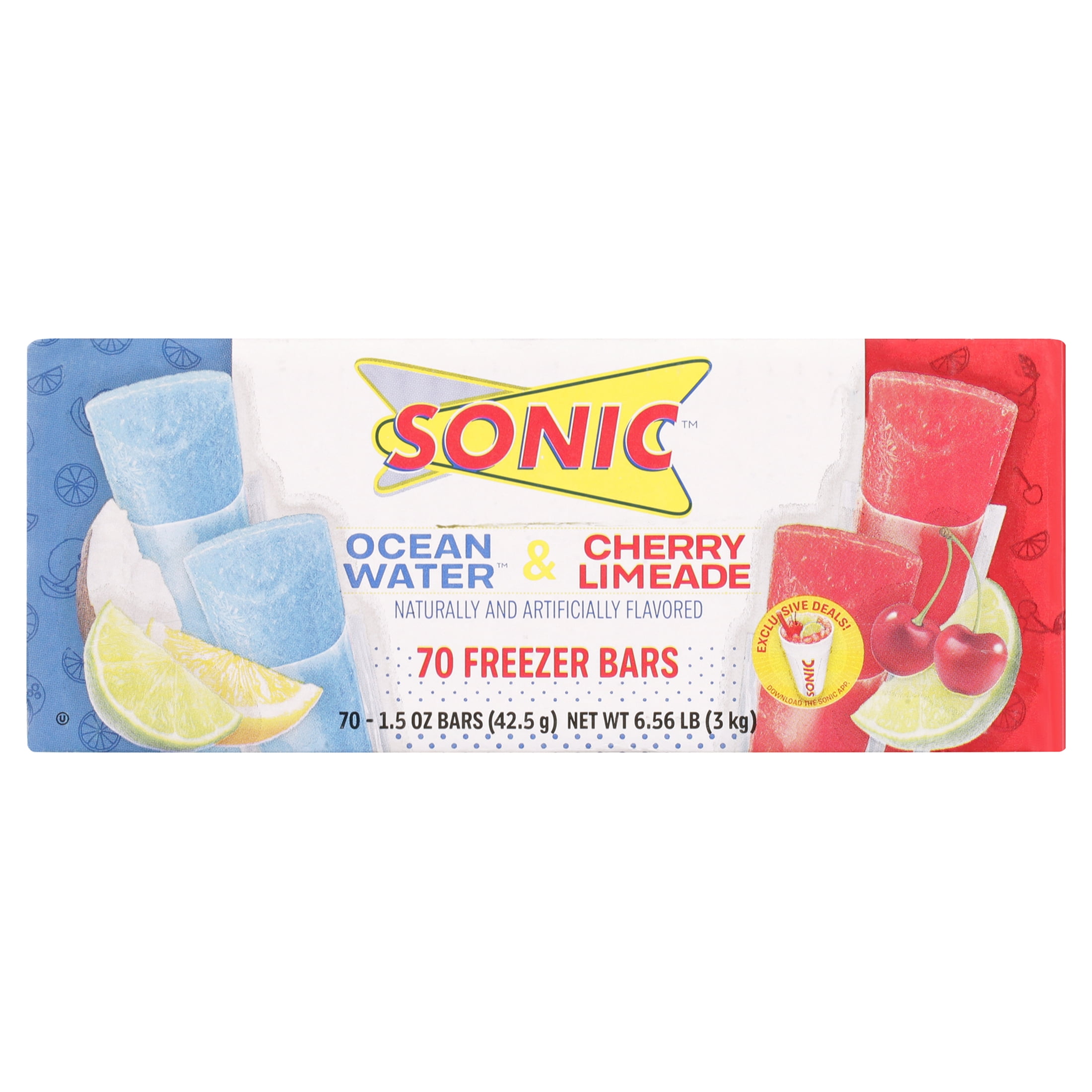 Sonic 70ct 1.5oz Slush Freezer Pops