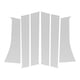 thumbnail image 1 of 6 Piezas de Moldura de Ventana del Pilar de la Puerta para Mitsubishi Xpander 2017-2025 Tono Plateado Sticker Antirrayaduras para Cubrir los Postes del Pilar, 1 of 1