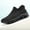 Black, variant on 1 Pair Unisex Breathable Slip-On Sneakers, Lightweight EVA Sole, Comfortable Fabric Upper and Lining, Casual Sports Running Shoes for All Seasons