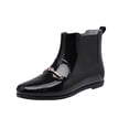 thumbnail image 2 of Zapatos de lluvia antideslizantes impermeables para mujer, decoración de nudo de moda, botas de tacón bajo de plástico Wmkox8yii  ghj527, 2 of 6