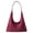 Burgundy, variant on Suede Shoulder Bag for Women Suede Purse Boho Bags Slouchy Tote Bag Satchels Trendy Crescent Crossbody Bag Handbag