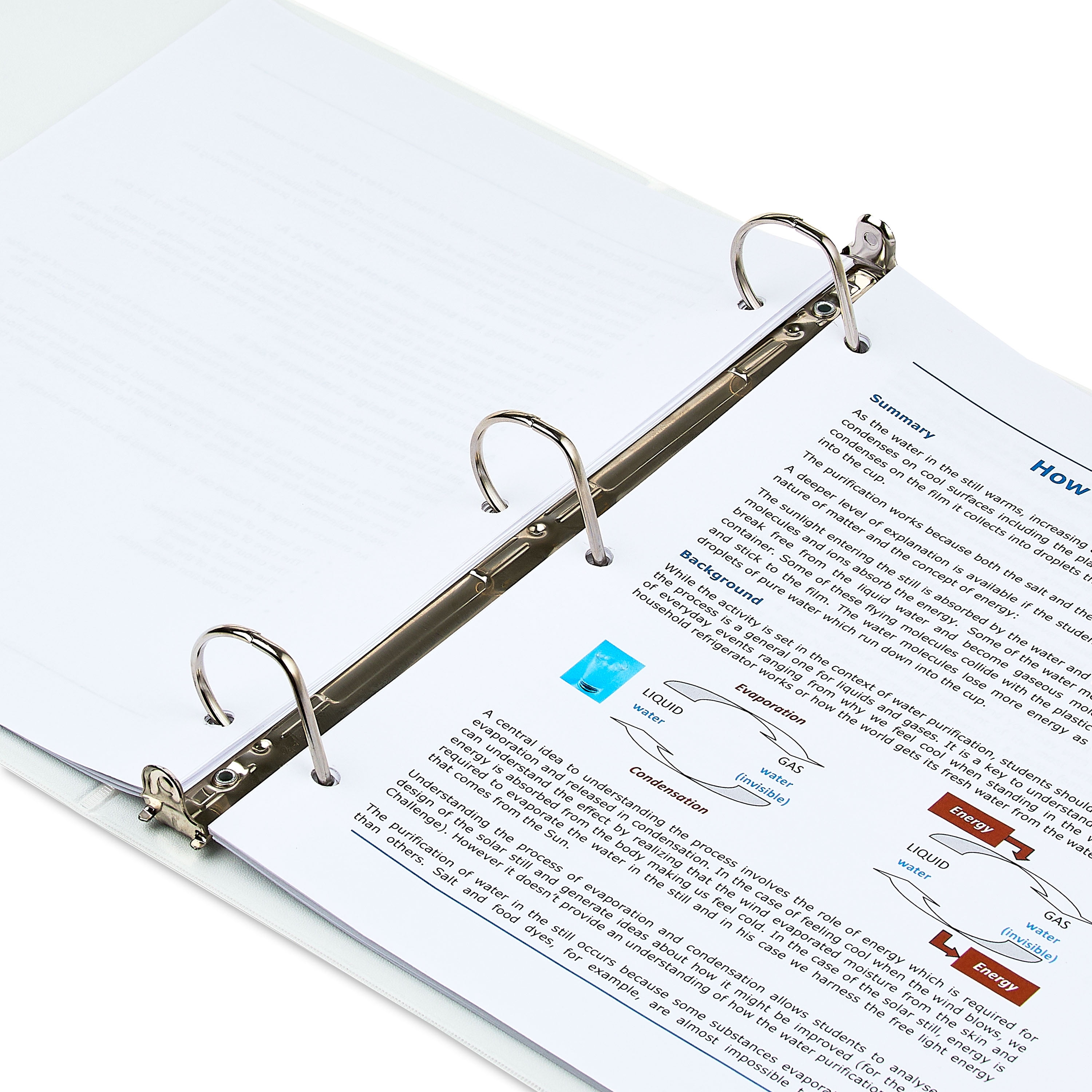 Pen+Gear Durable View 1.5-inch D-Ring Binders, 4 Count, White