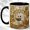 Black, variant on Reading Ghost Coffee Mug, Garden Parlor Mug, Ceramic 11 oz