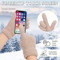 thumbnail image 3 of KOITHOT 2 Pairs Winter Gloves for Women Chenille, Winter Warm Thick Lined Touchscreen Fingers Cold Weather Gloves, 3 of 7