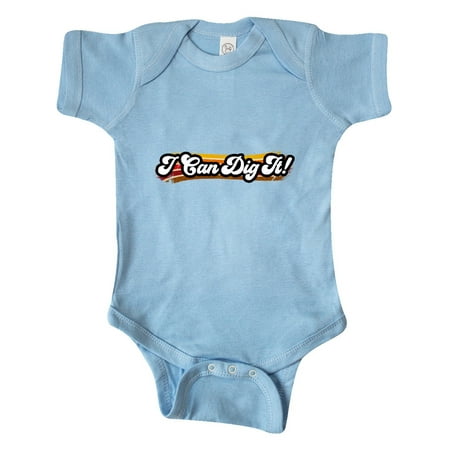 

Inktastic I Can Dig It! on Retro Stripe Gift Baby Boy or Baby Girl Bodysuit