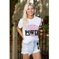 thumbnail image 3 of Pink Power Breast Cancer Awareness Women's Graphic T Shirt Tees Brisco Brands L, 3 of 5