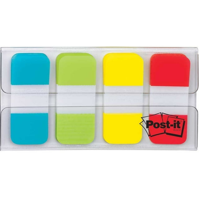 Post-it Post-it 676-ALYR-C Onglets 4 Couleurs Bleu Vert Jaune et Rouge (Lot de 1)