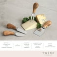 thumbnail image 3 of Twine Farmhouse Gourmet Cheese Knives, Charcuterie Accessories, Set of 4, 3 of 6