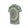 thumbnail image 5 of Honeii Round Mandala1 Print Kids Boy T-Shirt,Breathable Round Neck Tee,Stylish Summer Tee for Boys, for Outdoor Activities and Casual Wear, 5 of 7