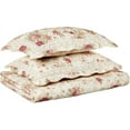 thumbnail image 2 of Greenland Home Fashions Antique Rose 100% Cotton Reversible Quilt Set, 2-Piece Twin/XL, Ecru, 2 of 7
