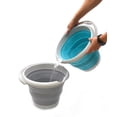 thumbnail image 6 of SAMMART 10L (2.6 Gallon) Collapsible Plastic Bucket - Foldable Round Tub - Portable Fishing Water Pail - Space Saving Outdoor Waterpot, size 33cm dia, 6 of 7