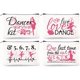 thumbnail image 1 of Bolsa de maquillaje de lona para bailarina (4 unidades, 23 x 15 cm), kit de supervivencia para bailarinas, bolsa de cosméticos, organizador de viaje, accesorios portátiles con cremallera, 1 of 9