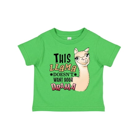 

Inktastic This Llama Doesn t Want Your Drama Cute Llama Gift Toddler Boy or Toddler Girl T-Shirt