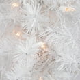 thumbnail image 4 of Northlight 18" Pre-Lit Snow White Artificial Xmas Tree - Clear Lights, 4 of 5