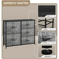 thumbnail image 3 of Sorbus Dresser w/ 5 Drawers - Furniture Storage Tower Unit for Home, Bedroom Gray Black, 3 of 5