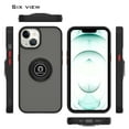 thumbnail image 6 of CoverON For Apple iPhone 13 Mini Phone Case, Ring Holder Kickstand Magnetic Mount Clear Hard Back Cover Rubber Bumper, Black, 6 of 9
