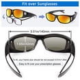 thumbnail image 5 of TINHAO Wrap Around Fit Over Glasses Sunglasses for Men with Hard Case, Polarized UV400 Prescription Glasses for Driving Fishing Cycling Hiking Outdoor Sport, 5 of 7