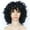 Black, variant on Easter Wig - Glueless Wigs Human Hair Pre Plucked Pre Cut Clearance Women'S Short Curly Hair Mixed with Golden Headband Suitable for Women'S Wigs Blonde Wig High Temperature Silk Black Brown Wig,
