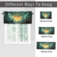 thumbnail image 6 of Rustic Deer Curtain Valances for Kitchen Windows Cabin Forest Tree Moose Camping Nature Safari Animal Rod Pocket Window Valance for Living Room Bathroom Bedroom Kitchen 54 by 18 in, 1 Panel, 6 of 6
