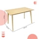 thumbnail image 2 of MESA DE COMEDOR 120X70 MADEIRA CHAPA ROBLE, 2 of 9