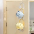 thumbnail image 6 of Fufafayo under $5 Over The Door Organizer, Hat Storage Rack with Multiple Hooks, No Drill Hanging Solution for Closet Entryway and Bedroom Organization, 6PCS, 6 of 6
