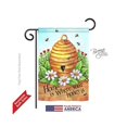 thumbnail image 1 of Breeze Decor 54083 Ruche d'Abeille Maison Drapeau de Jardin Impression Recto-Verso - 13 x 18,5 Po., 1 of 1
